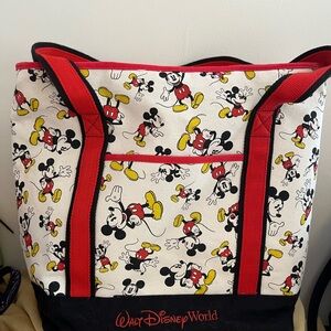 Disney World Mickey Mouse Tote Bag - Red and Black